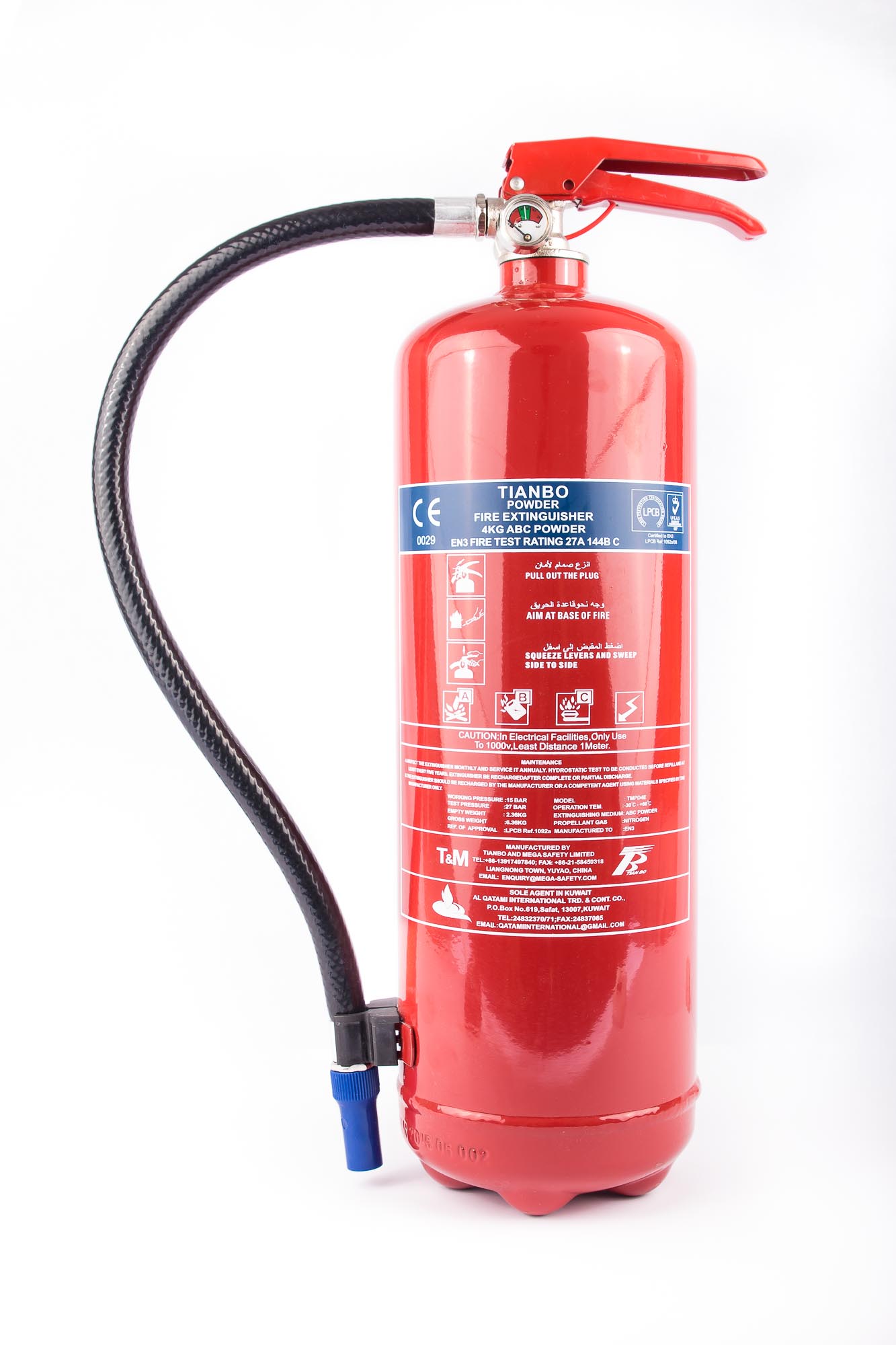 4 KG Dry Powder Fire Extinguisher