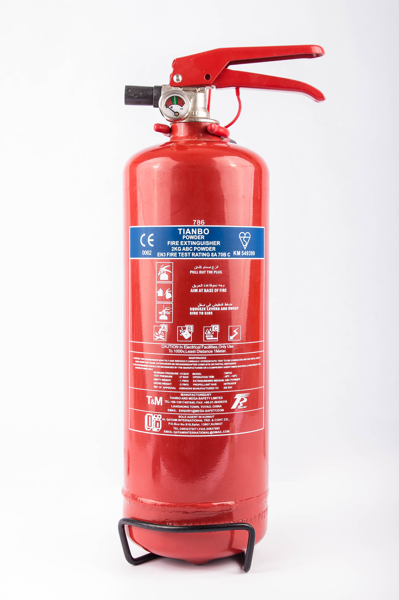 2 KG Dry Powder Fire Extinguisher